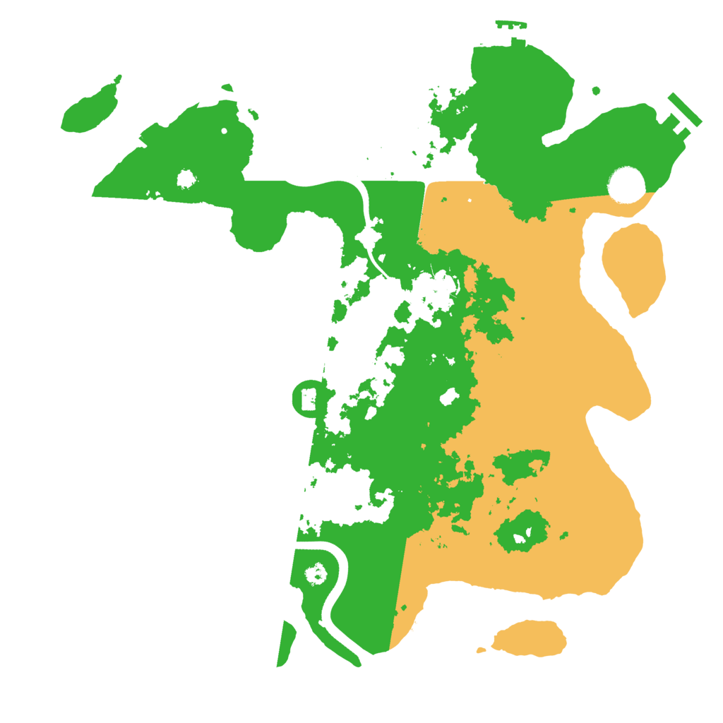 Biome Rust Map: Procedural Map, Size: 3500, Seed: 336278637