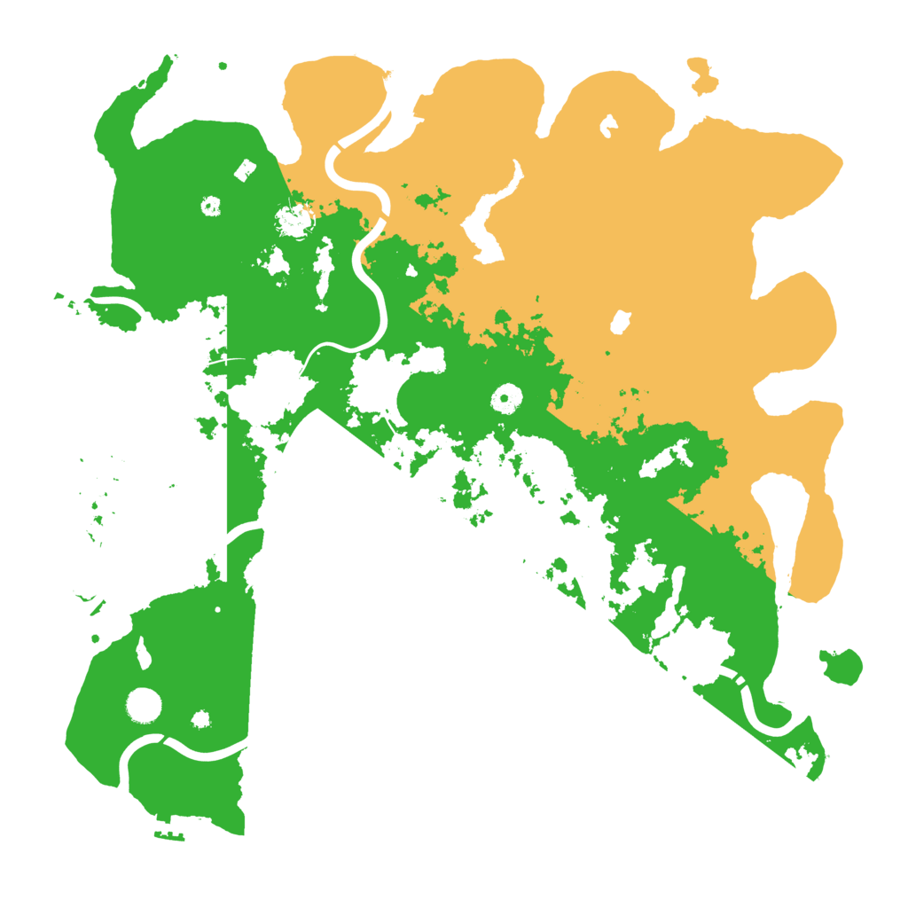 Biome Rust Map: Procedural Map, Size: 4500, Seed: 578902469