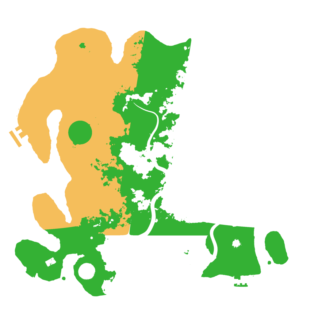 Biome Rust Map: Procedural Map, Size: 3500, Seed: 546457