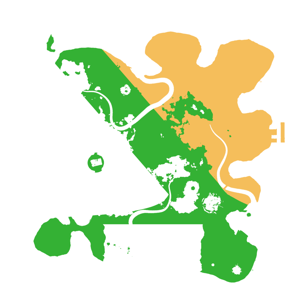 Biome Rust Map: Procedural Map, Size: 3000, Seed: 27511