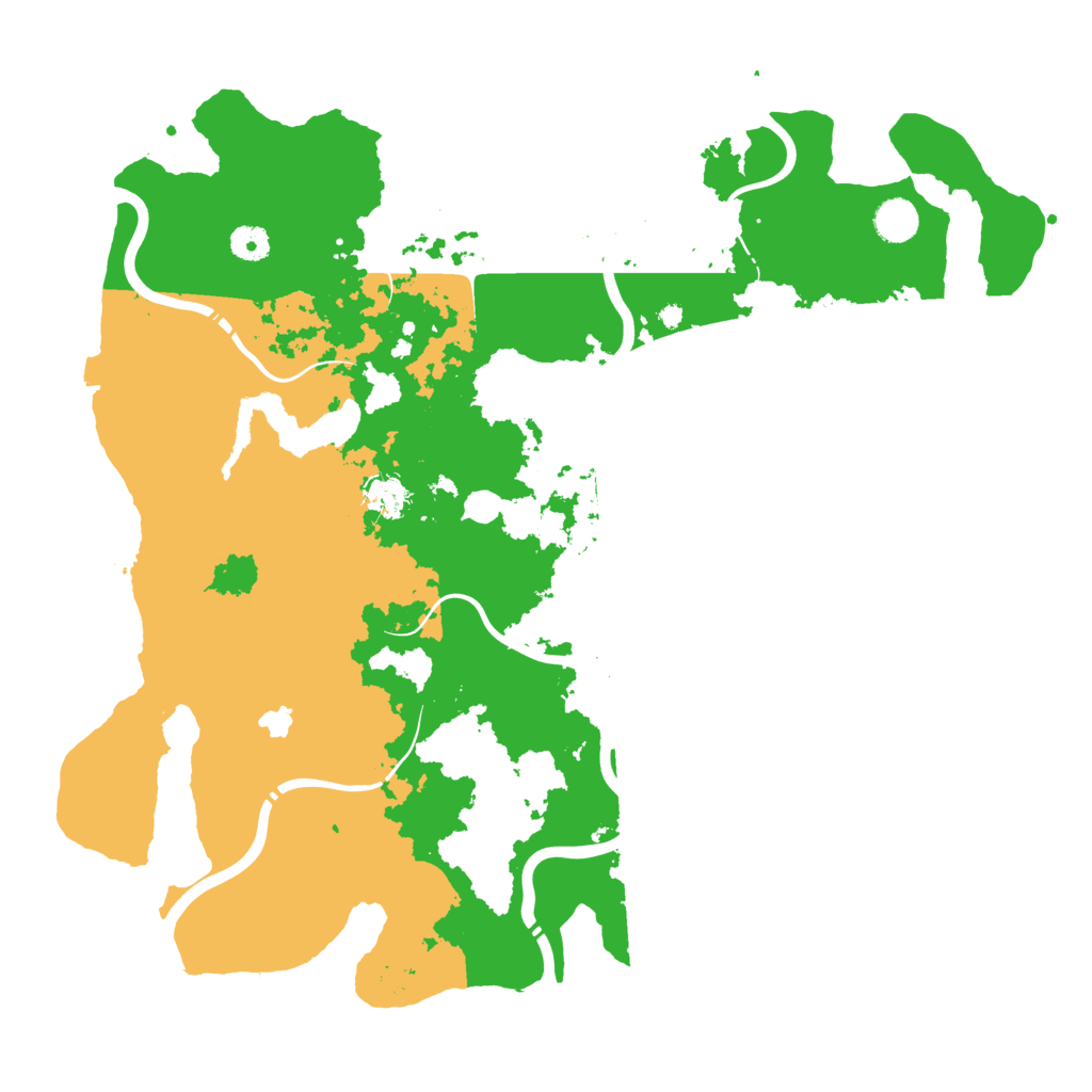 Biome Rust Map: Procedural Map, Size: 4350, Seed: 63181303