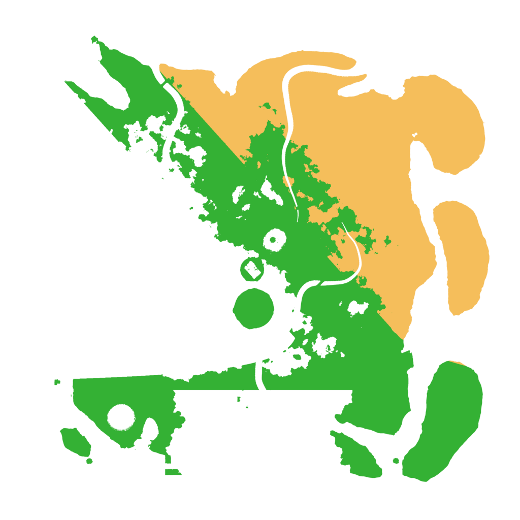 Biome Rust Map: Procedural Map, Size: 3500, Seed: 2113294893