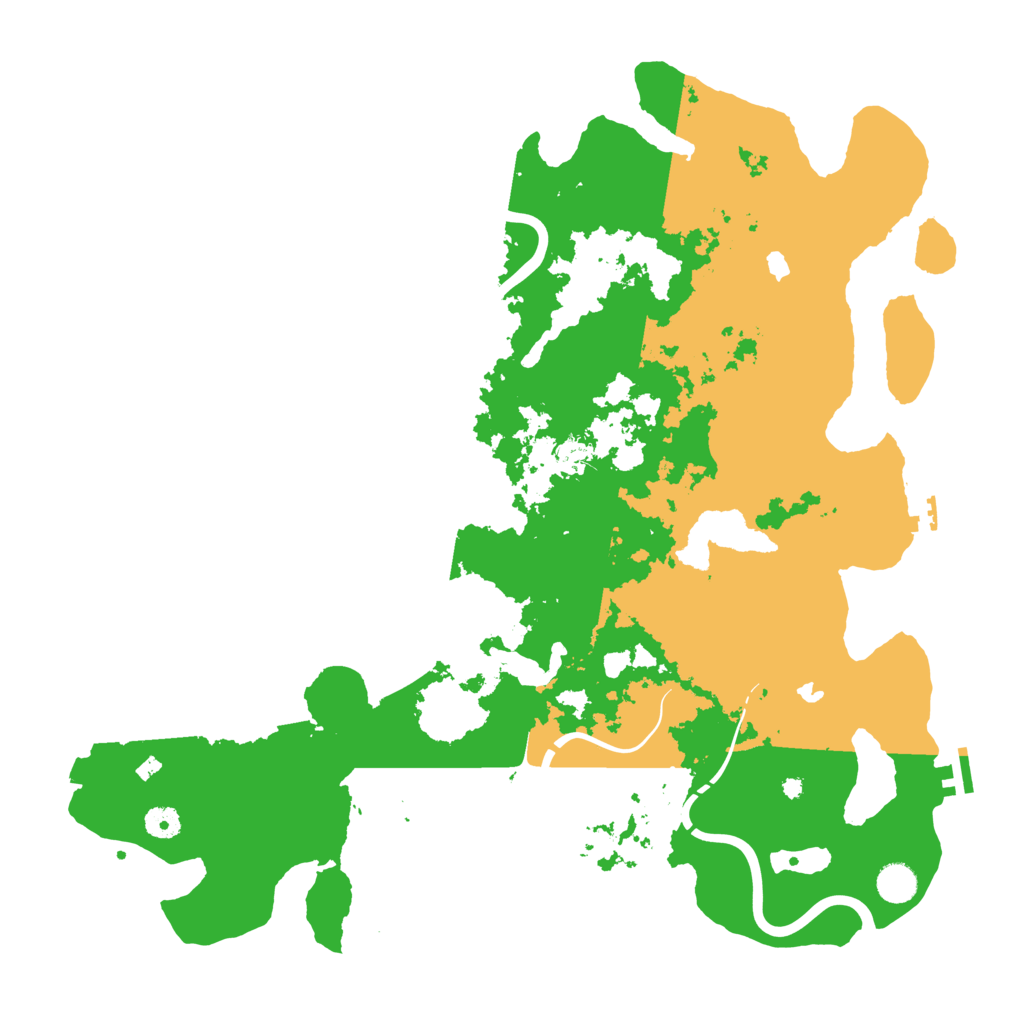 Biome Rust Map: Procedural Map, Size: 4500, Seed: 940037289