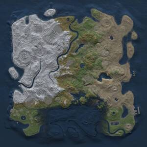 Thumbnail Rust Map: Procedural Map, Size: 4500, Seed: 940037289, 17 Monuments