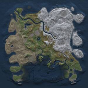Thumbnail Rust Map: Procedural Map, Size: 4000, Seed: 179179, 16 Monuments