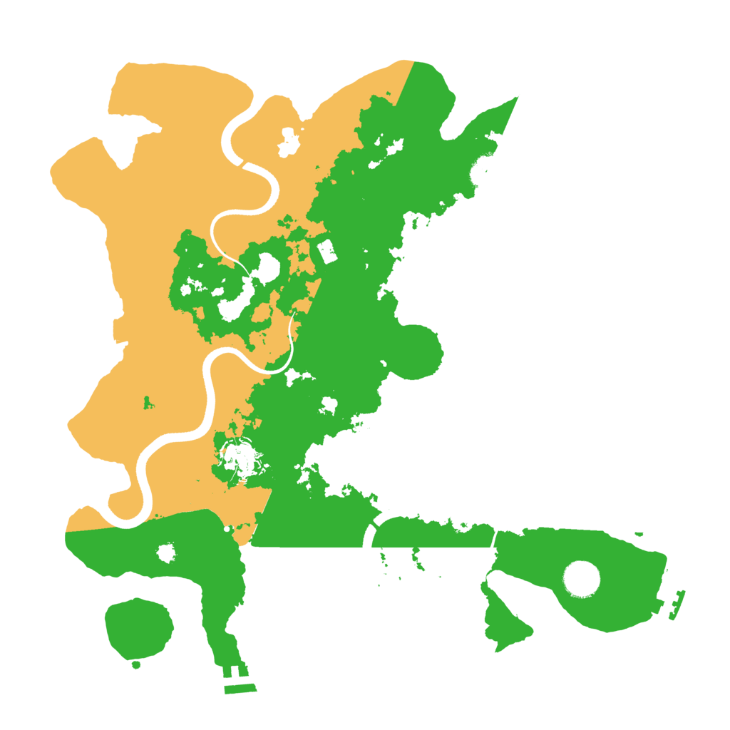 Biome Rust Map: Procedural Map, Size: 3500, Seed: 144377364