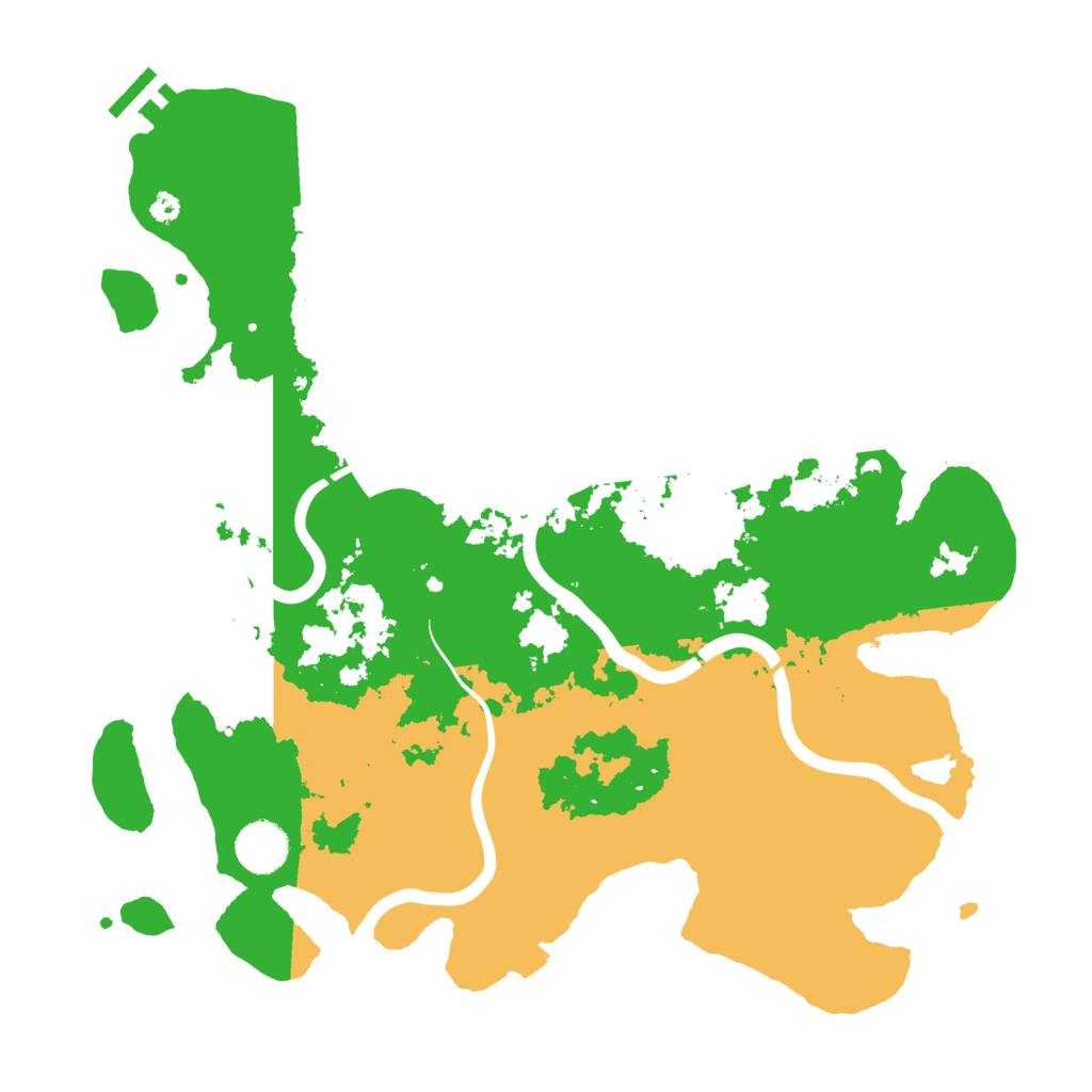 Biome Rust Map: Procedural Map, Size: 3700, Seed: 11102025