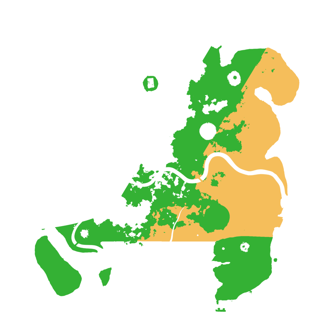 Biome Rust Map: Procedural Map, Size: 3500, Seed: 5709462