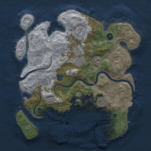 Thumbnail Rust Map: Procedural Map, Size: 3500, Seed: 5709462, 14 Monuments