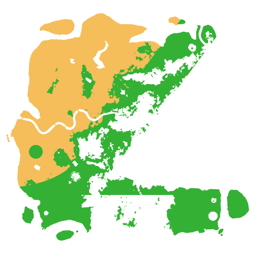 Biome Rust Map: Procedural Map, Size: 5000, Seed: 8043457