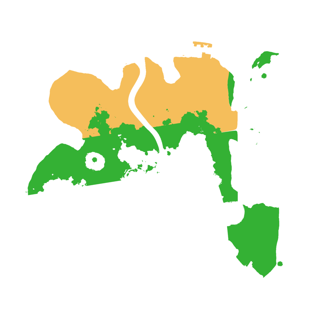 Biome Rust Map: Procedural Map, Size: 2500, Seed: 114356118