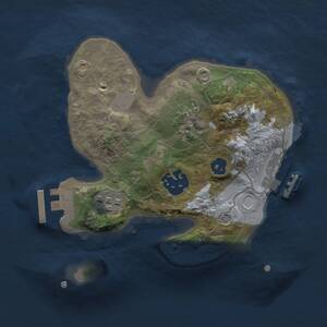 Thumbnail Rust Map: Procedural Map, Size: 2000, Seed: 1943231576, 7 Monuments