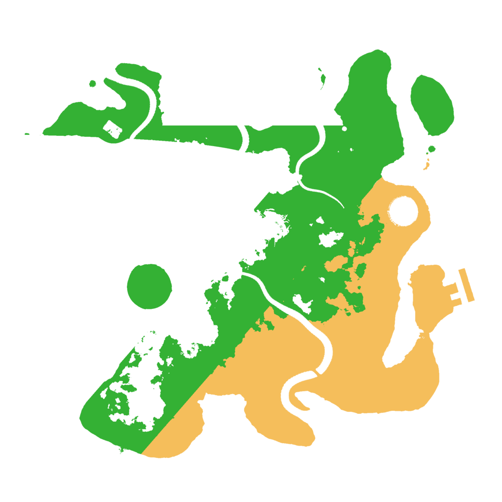 Biome Rust Map: Procedural Map, Size: 3000, Seed: 1237491727