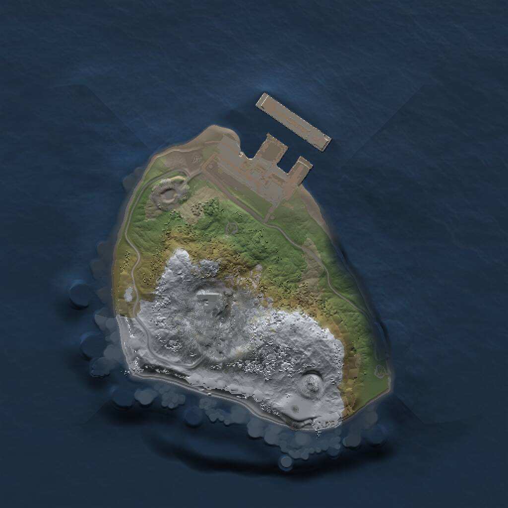 Rust Map: Procedural Map, Size: 1251, Seed: 2147483647, 2 Monuments