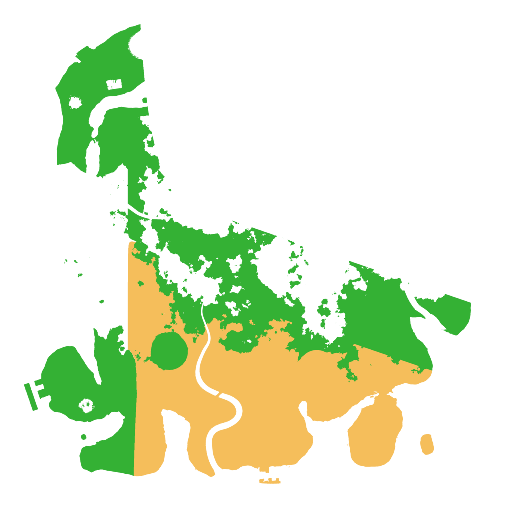 Biome Rust Map: Procedural Map, Size: 3700, Seed: 24661118