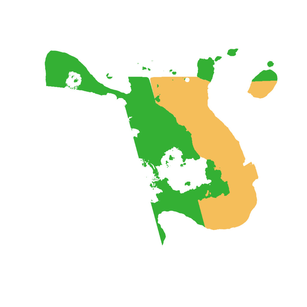 Biome Rust Map: Procedural Map, Size: 2000, Seed: 1251392269