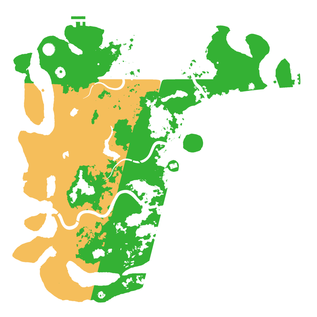 Biome Rust Map: Procedural Map, Size: 4500, Seed: 58133242