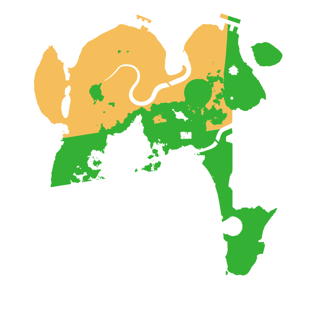 Biome Rust Map: Procedural Map, Size: 3000, Seed: 1382714400