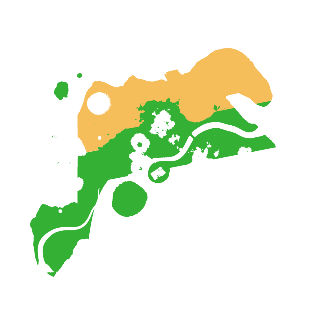 Biome Rust Map: Procedural Map, Size: 2500, Seed: 13242