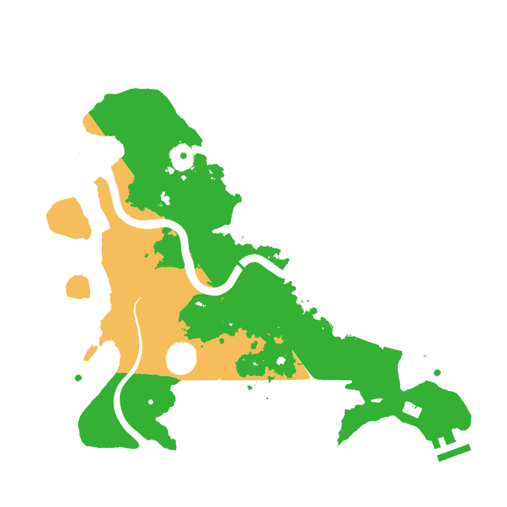 Biome Rust Map: Procedural Map, Size: 3000, Seed: 2031053891