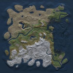 Thumbnail Rust Map: Procedural Map, Size: 4500, Seed: 1583239, 16 Monuments