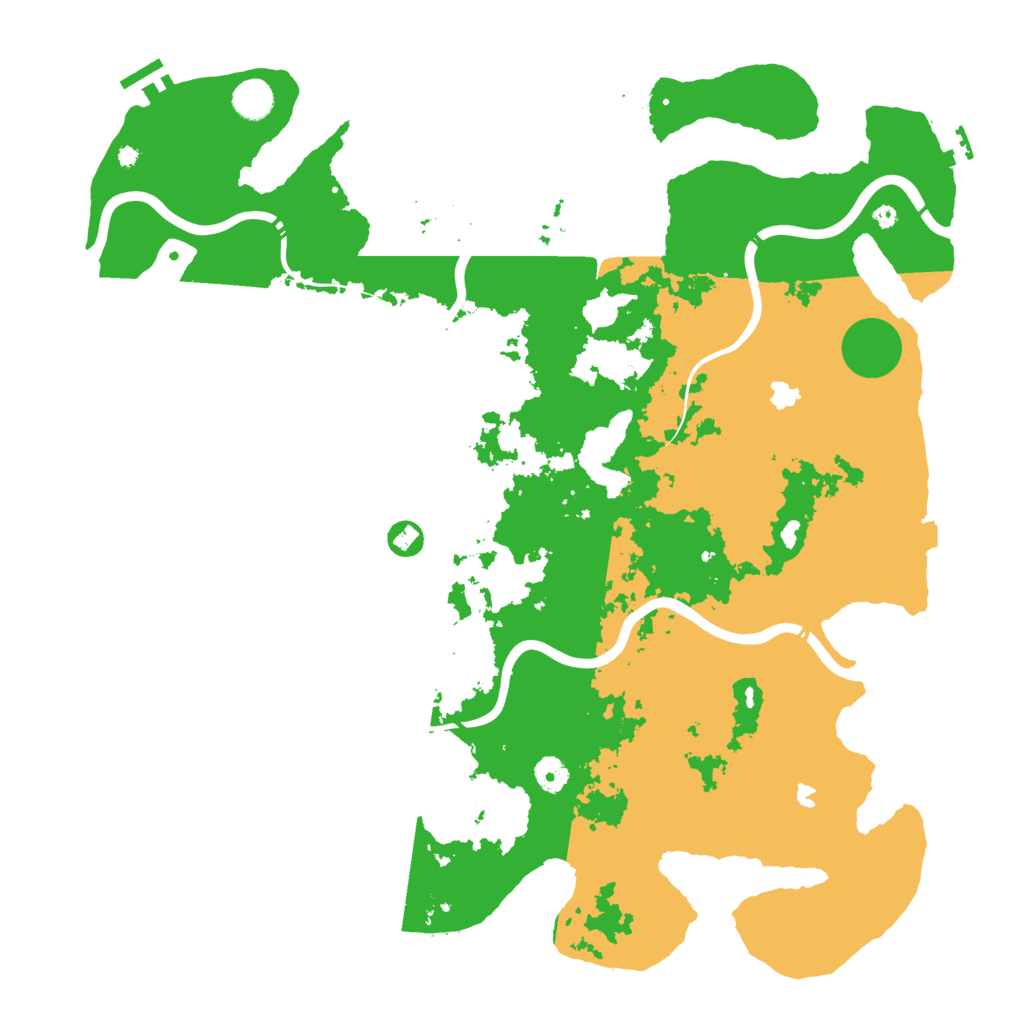 Biome Rust Map: Procedural Map, Size: 4500, Seed: 43470853