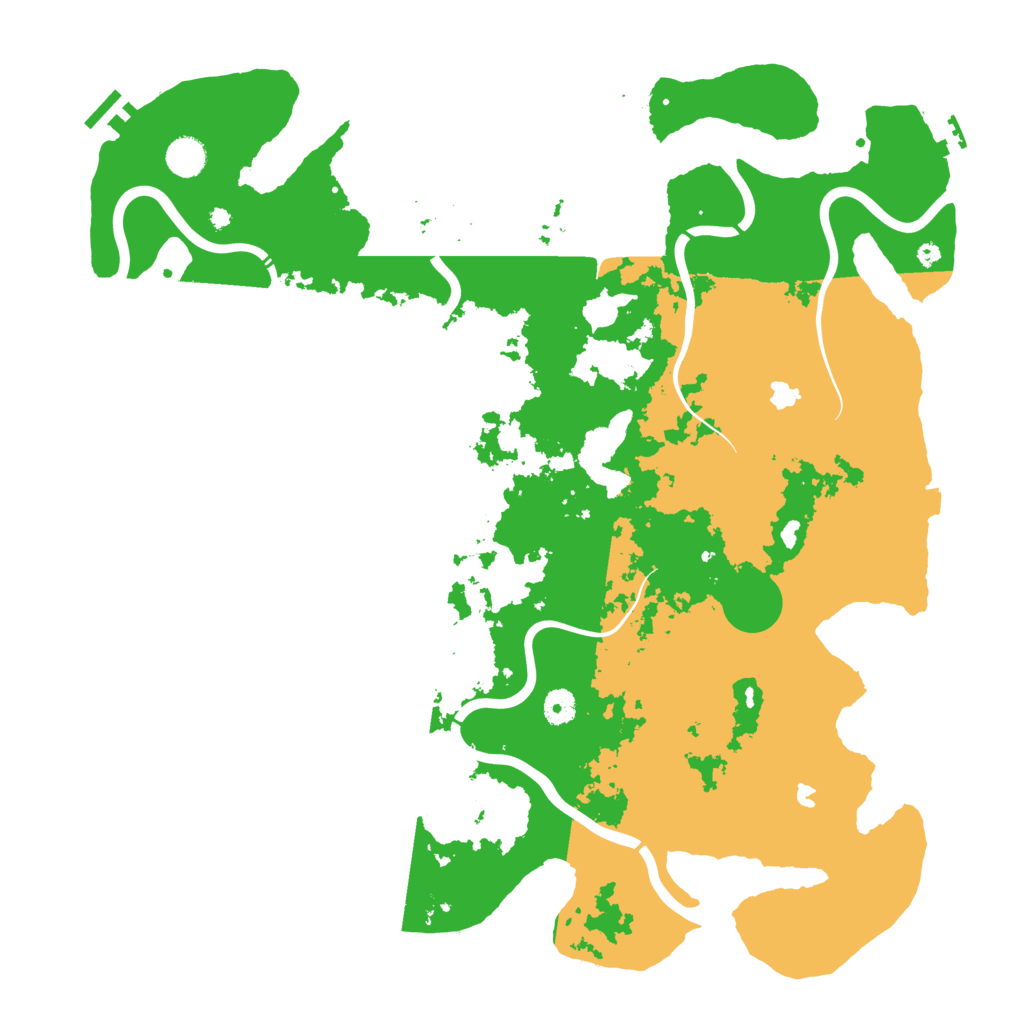 Biome Rust Map: Procedural Map, Size: 4500, Seed: 43470853
