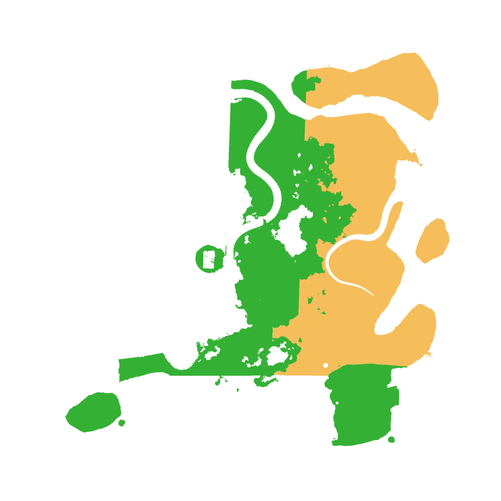 Biome Rust Map: Procedural Map, Size: 3000, Seed: 88163225