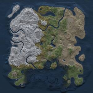 Thumbnail Rust Map: Procedural Map, Size: 4250, Seed: 1151679788, 16 Monuments