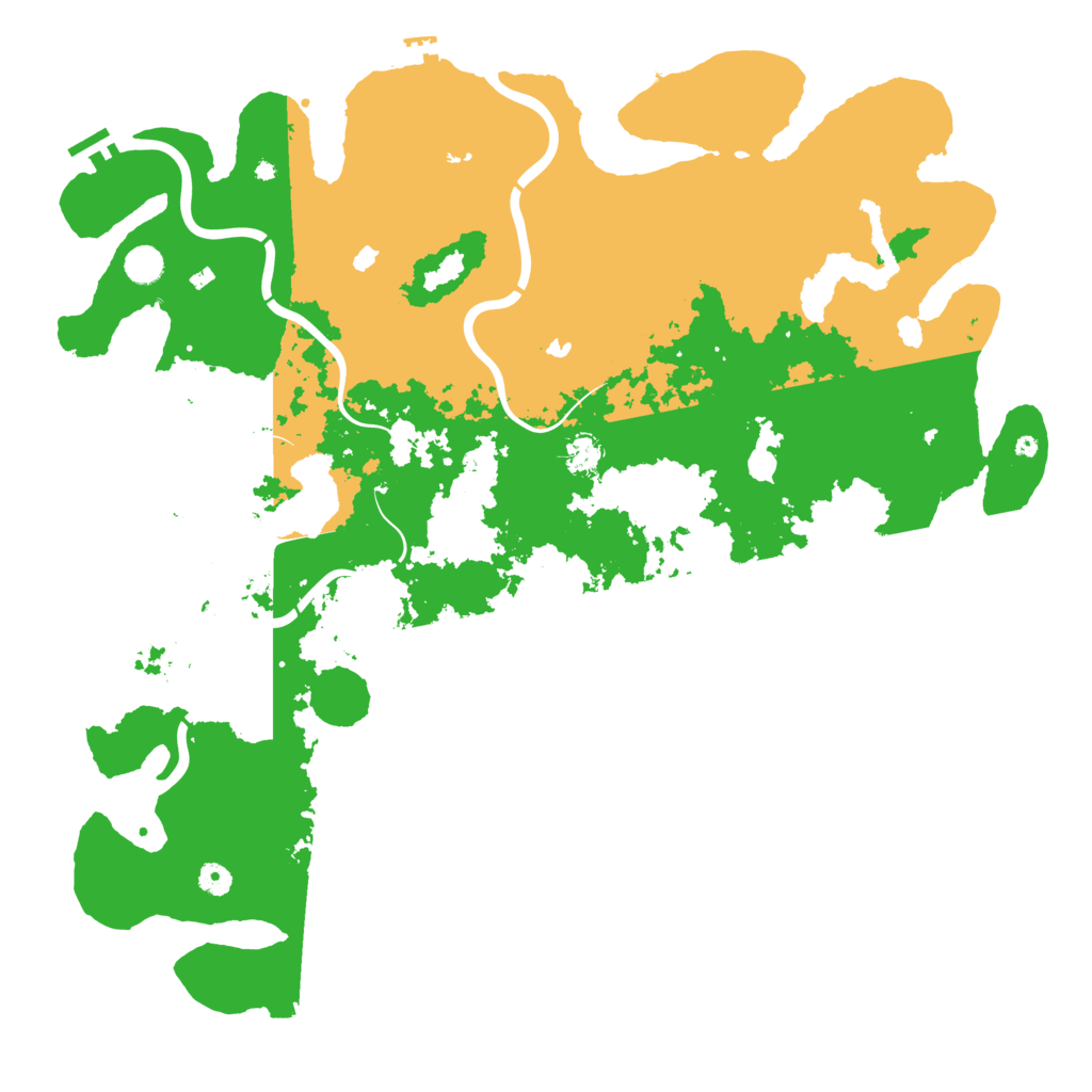 Biome Rust Map: Procedural Map, Size: 5000, Seed: 542449592