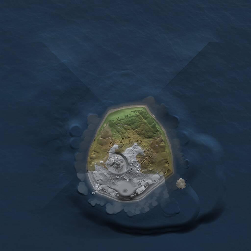 Rust Map: Procedural Map, Size: 1000, Seed: 1038342432, 1 Monuments