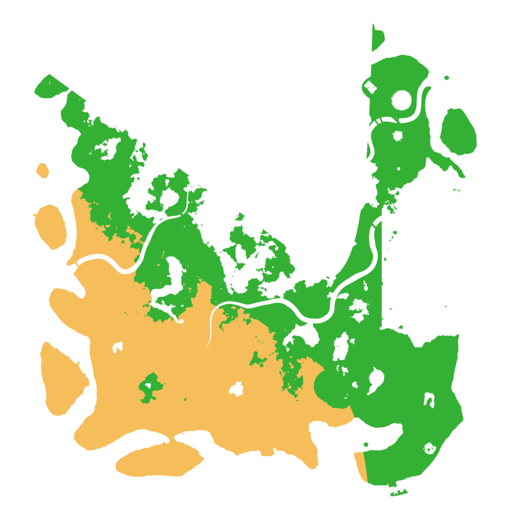 Biome Rust Map: Procedural Map, Size: 4500, Seed: 1232424141