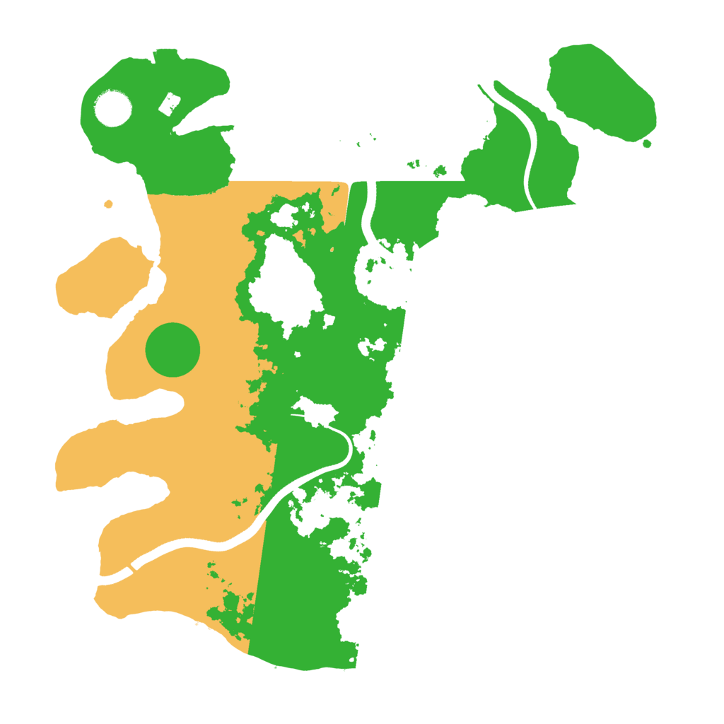 Biome Rust Map: Procedural Map, Size: 3500, Seed: 2129703814
