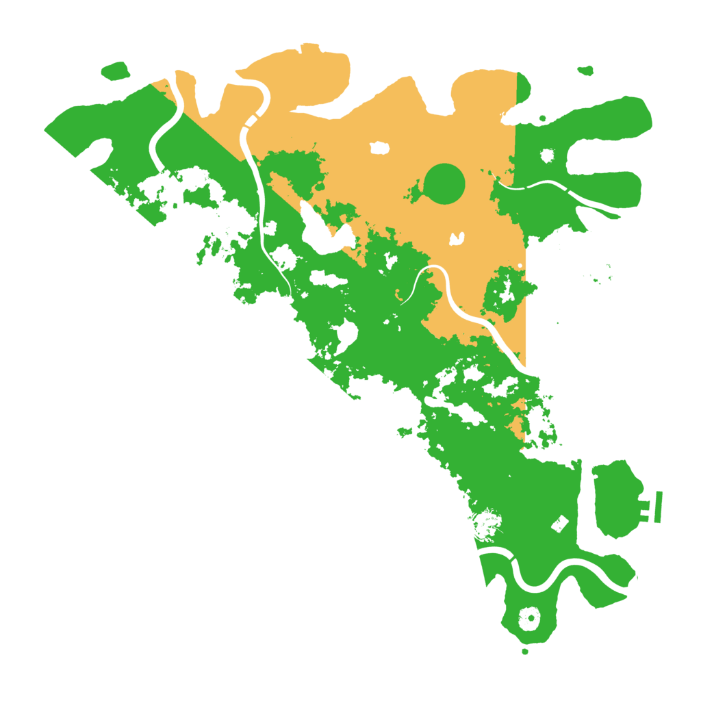 Biome Rust Map: Procedural Map, Size: 4500, Seed: 187422611