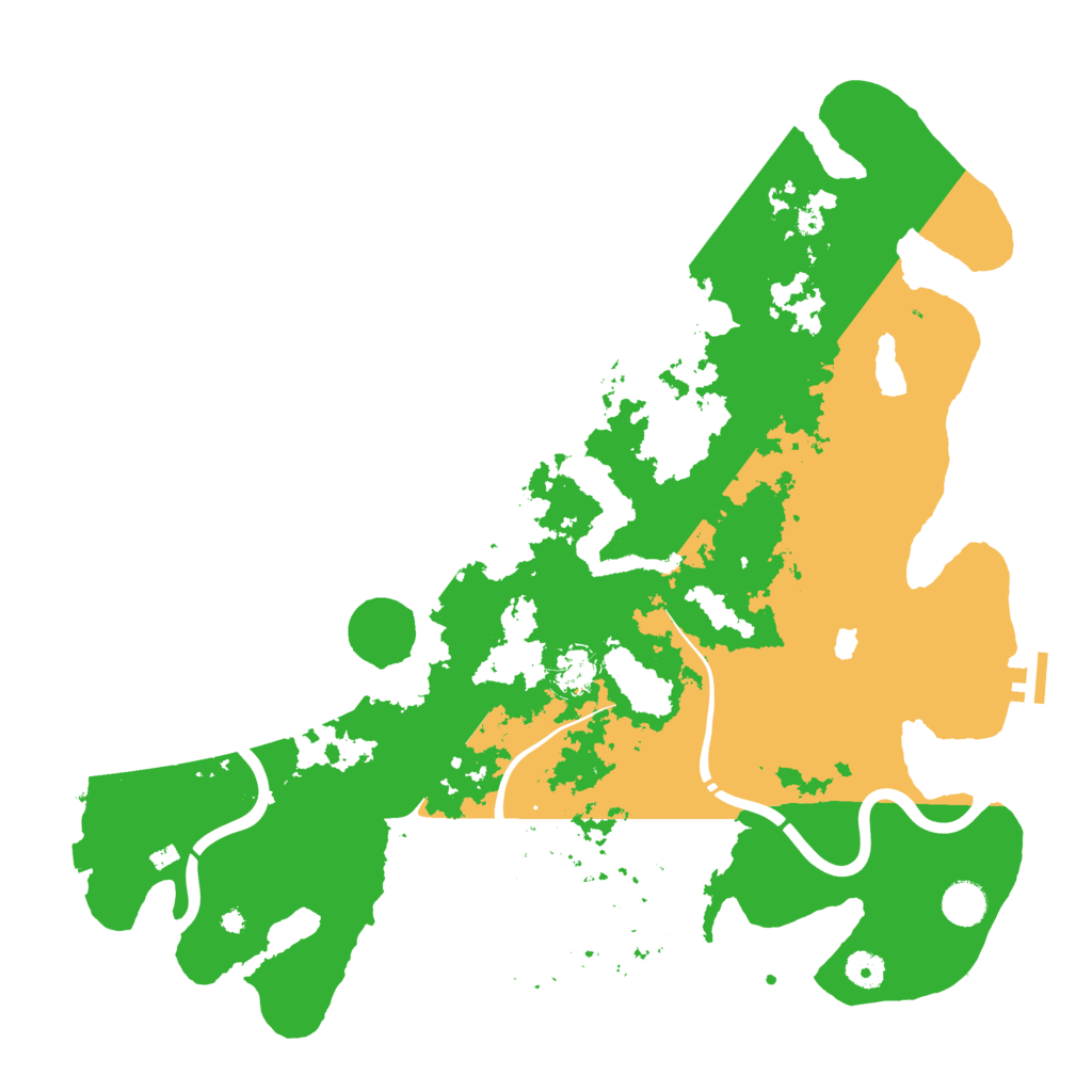 Biome Rust Map: Procedural Map, Size: 4300, Seed: 191215