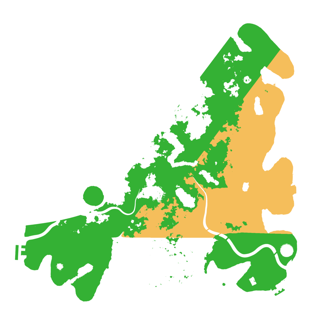 Biome Rust Map: Procedural Map, Size: 4300, Seed: 191215