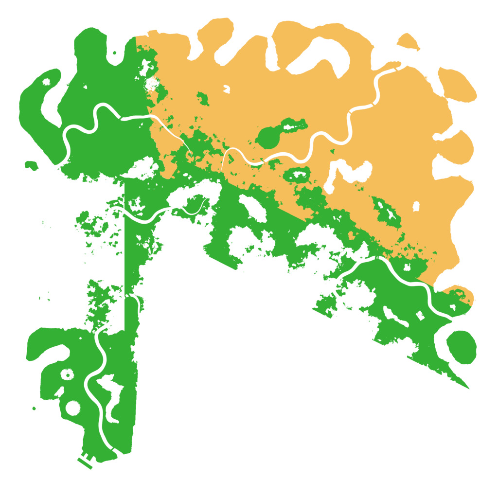 Biome Rust Map: Procedural Map, Size: 6000, Seed: 811061019