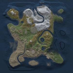 Thumbnail Rust Map: Procedural Map, Size: 2700, Seed: 648248, 7 Monuments