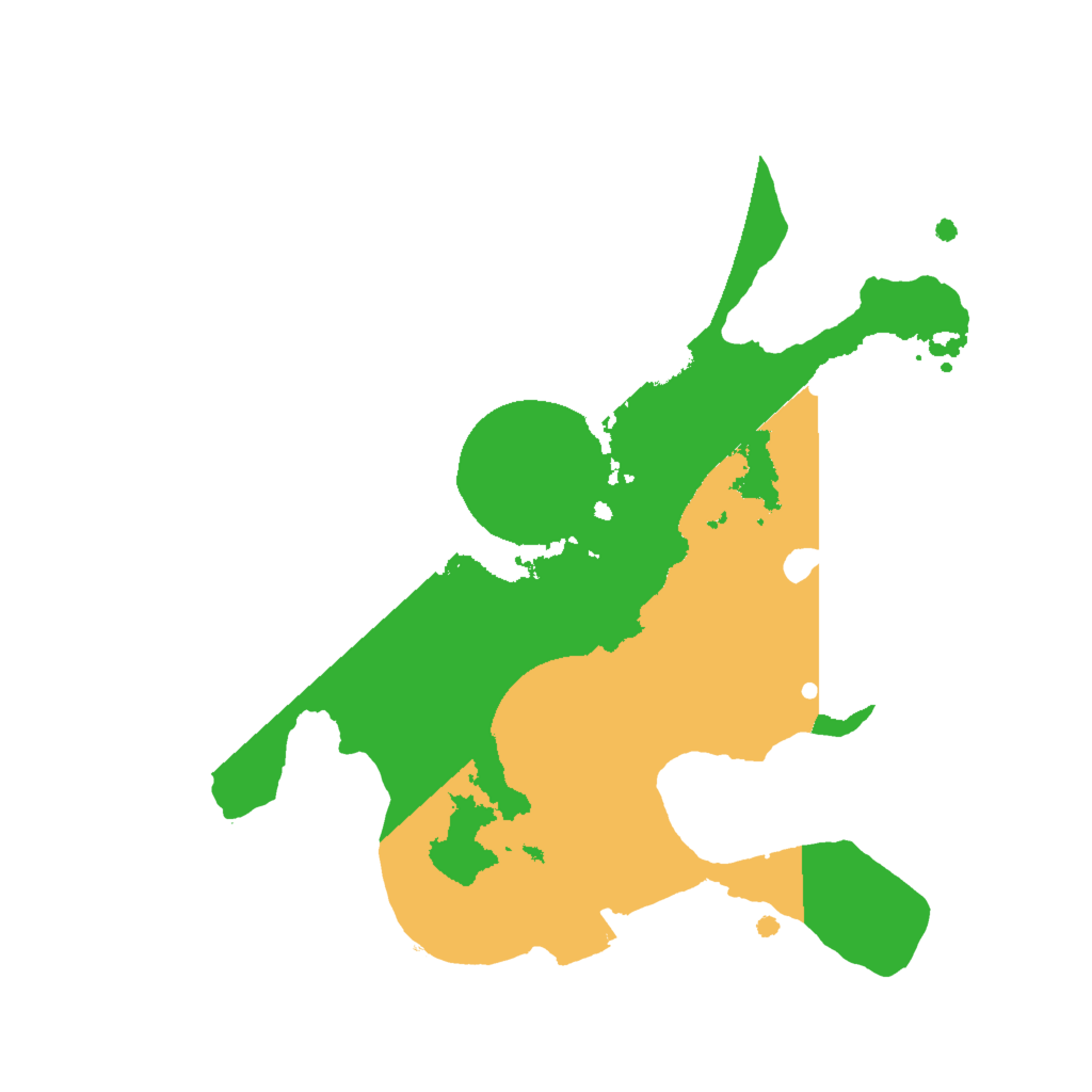 Biome Rust Map: Procedural Map, Size: 2000, Seed: 190663542