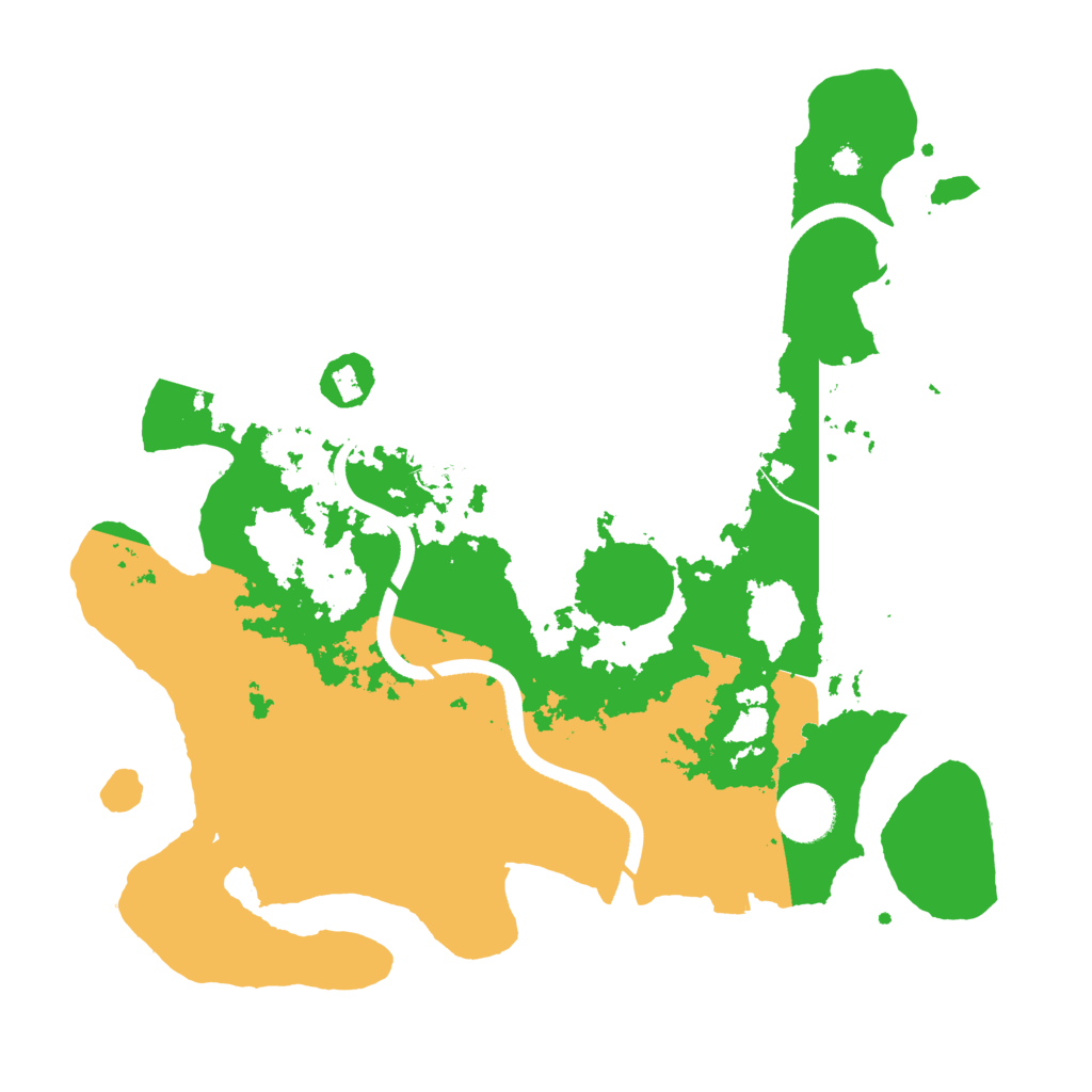 Biome Rust Map: Procedural Map, Size: 3500, Seed: 987123