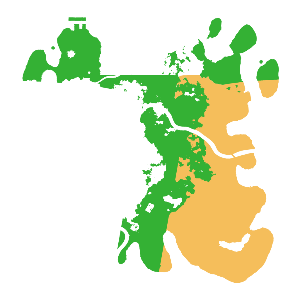 Biome Rust Map: Procedural Map, Size: 3500, Seed: 546161
