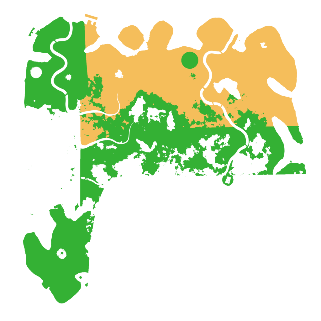 Biome Rust Map: Procedural Map, Size: 5000, Seed: 493630712