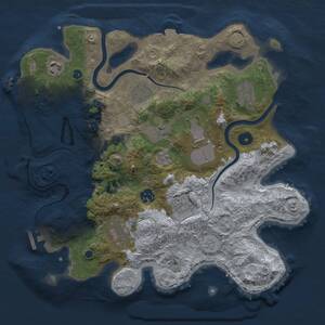 Thumbnail Rust Map: Procedural Map, Size: 3500, Seed: 512489787, 15 Monuments