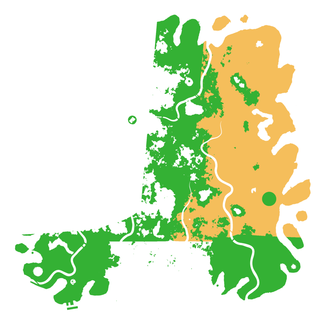 Biome Rust Map: Procedural Map, Size: 6000, Seed: 1987031258