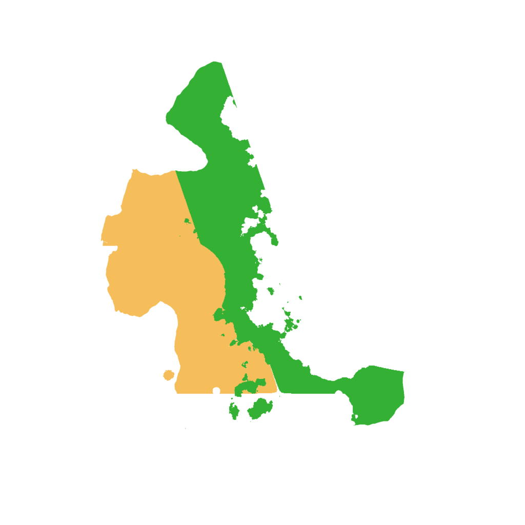 Biome Rust Map: Procedural Map, Size: 2000, Seed: 2079233502