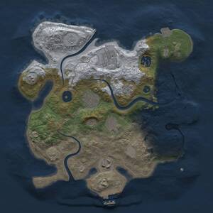 Thumbnail Rust Map: Procedural Map, Size: 2950, Seed: 1874472714, 12 Monuments