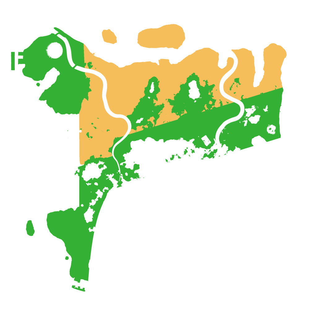 Biome Rust Map: Procedural Map, Size: 3500, Seed: 687936826