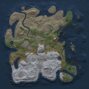 Thumbnail Rust Map: Procedural Map, Size: 3800, Seed: 58782132, 17 Monuments