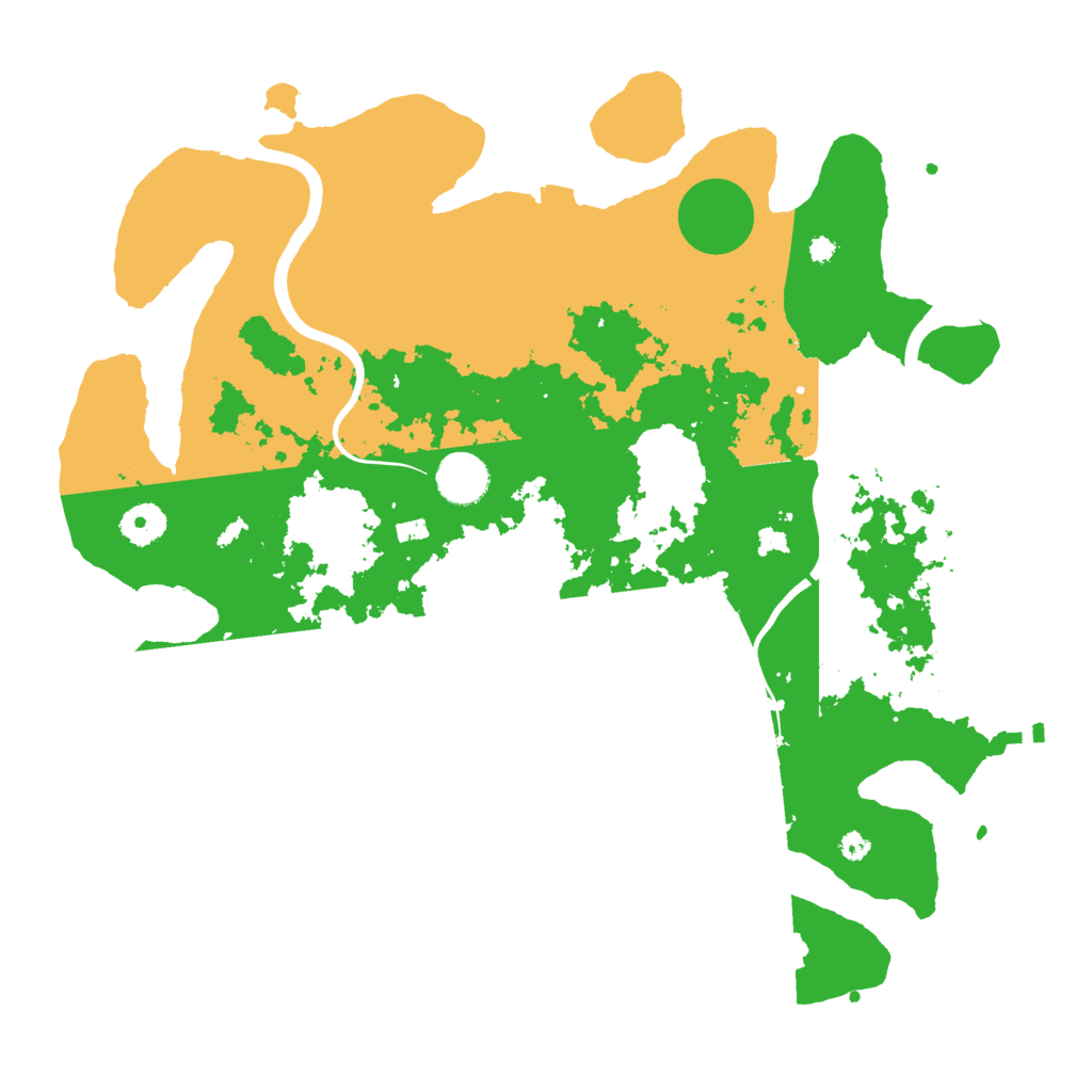 Biome Rust Map: Procedural Map, Size: 3800, Seed: 58782132