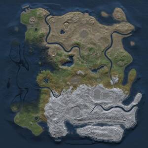 Thumbnail Rust Map: Procedural Map, Size: 4250, Seed: 606481367, 15 Monuments
